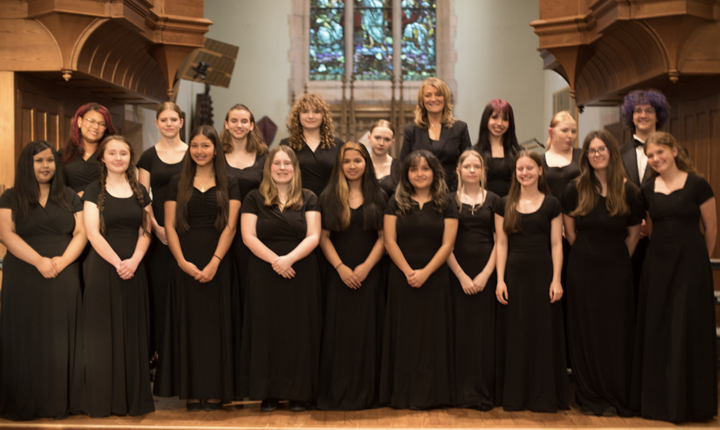 group photo of chorus on risers